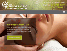Tablet Screenshot of chiropracticcentre.ca