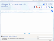 Tablet Screenshot of chiropracticcentre.net